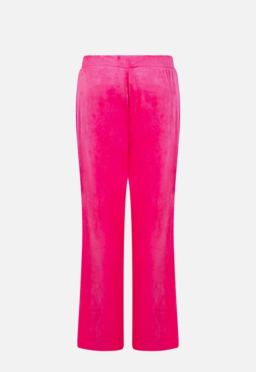 Hunkemoller - Pants straight leg velours - pink