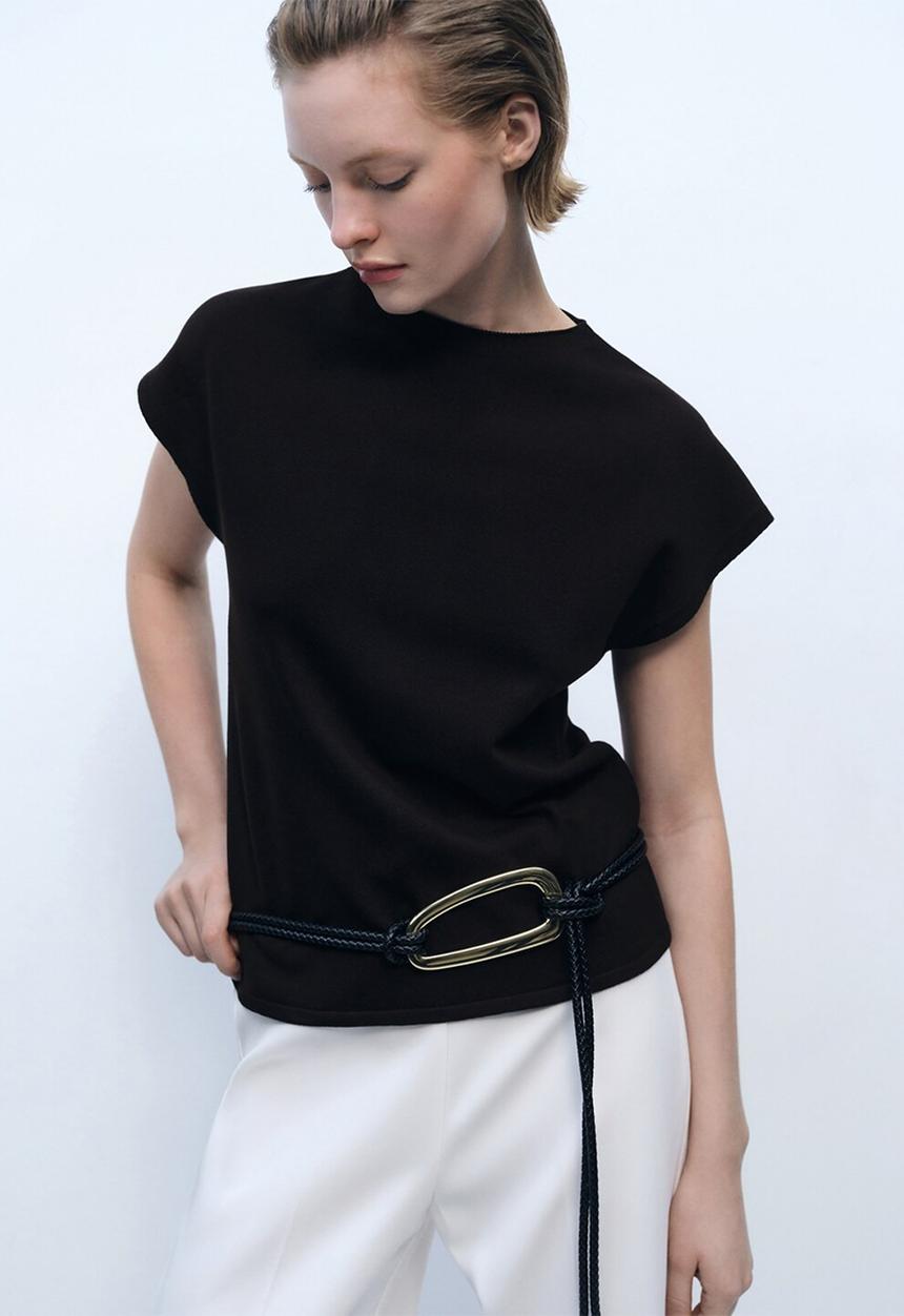 MANGO - Sweater Camin - Dark Brown