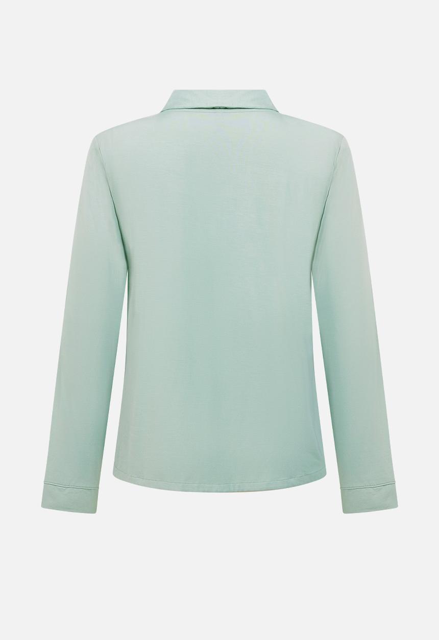 Hunkemoller - Jacket long sleeve jersey essential - green