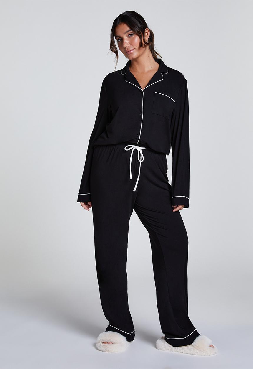 Hunkemoller - Pants jersey essential - black
