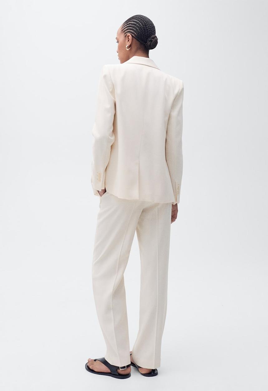 MANGO - Trousers Tempo - Light Beige