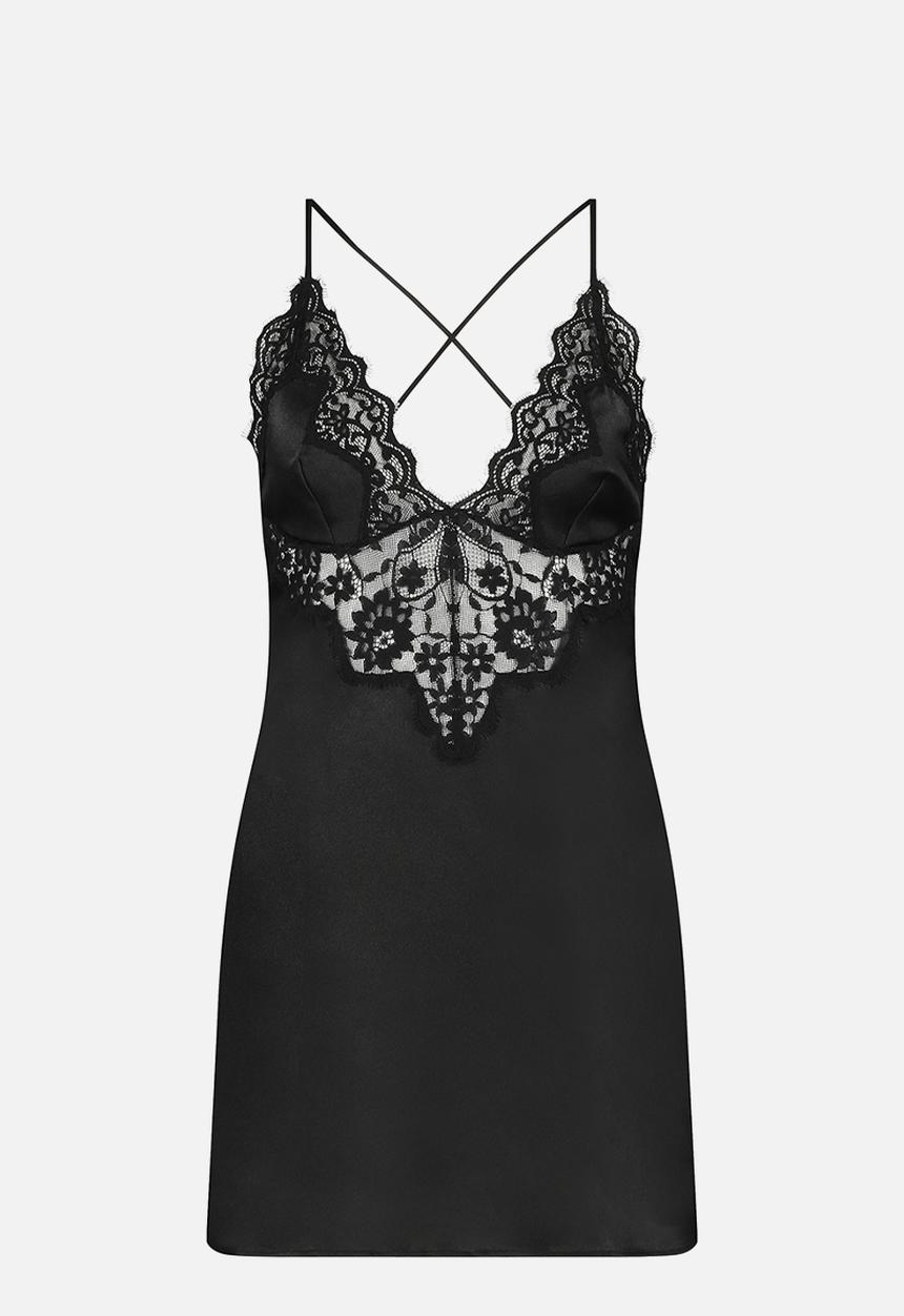 Hunkemoller - SD Satin Mya - black
