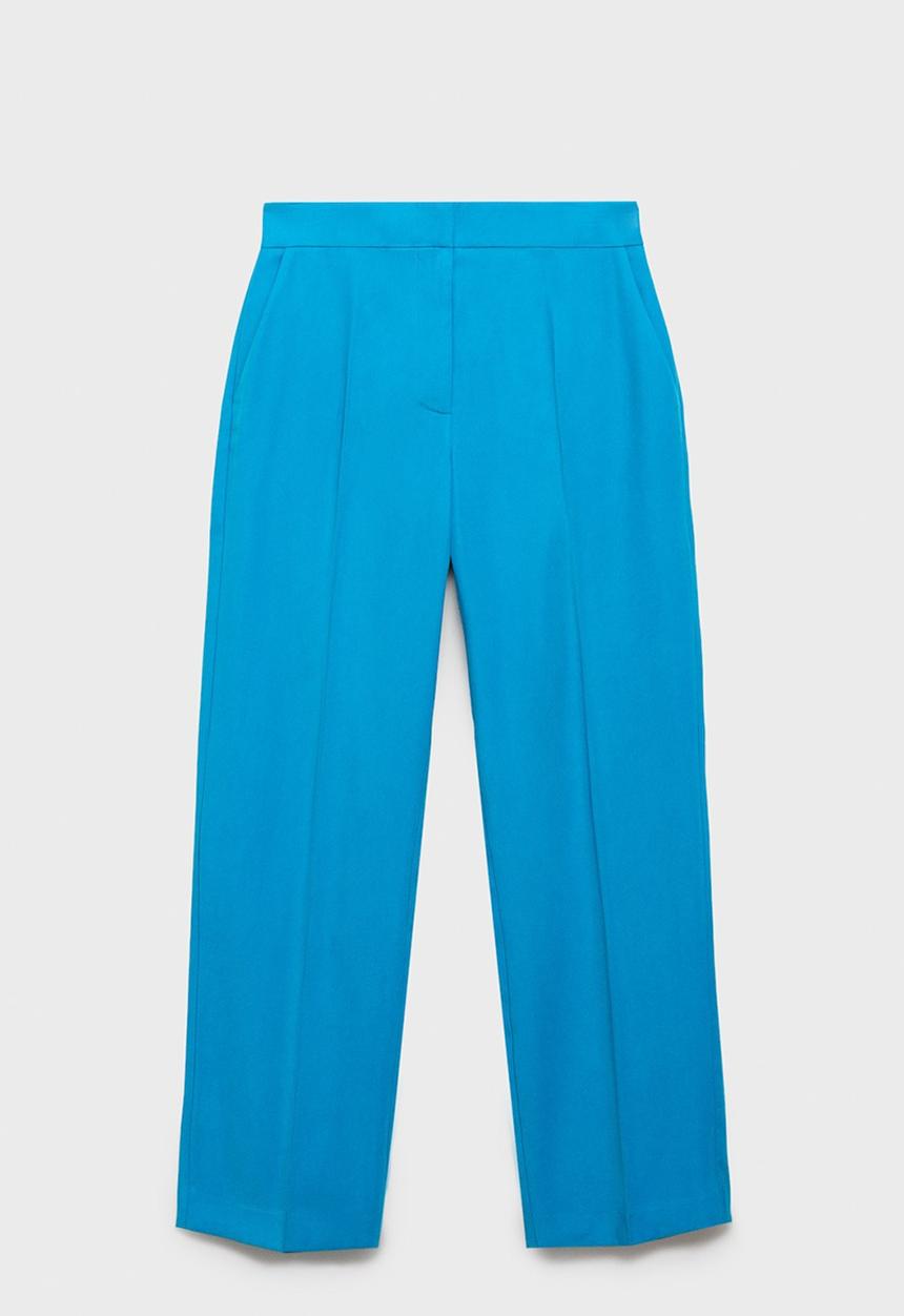 MANGO - Trousers Tempo - Medium Blue