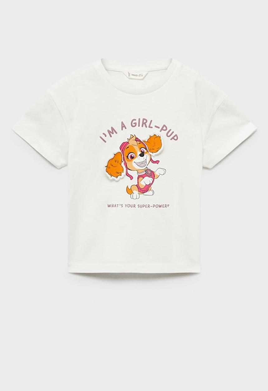 MANGO - T-shirt pawpup - natural