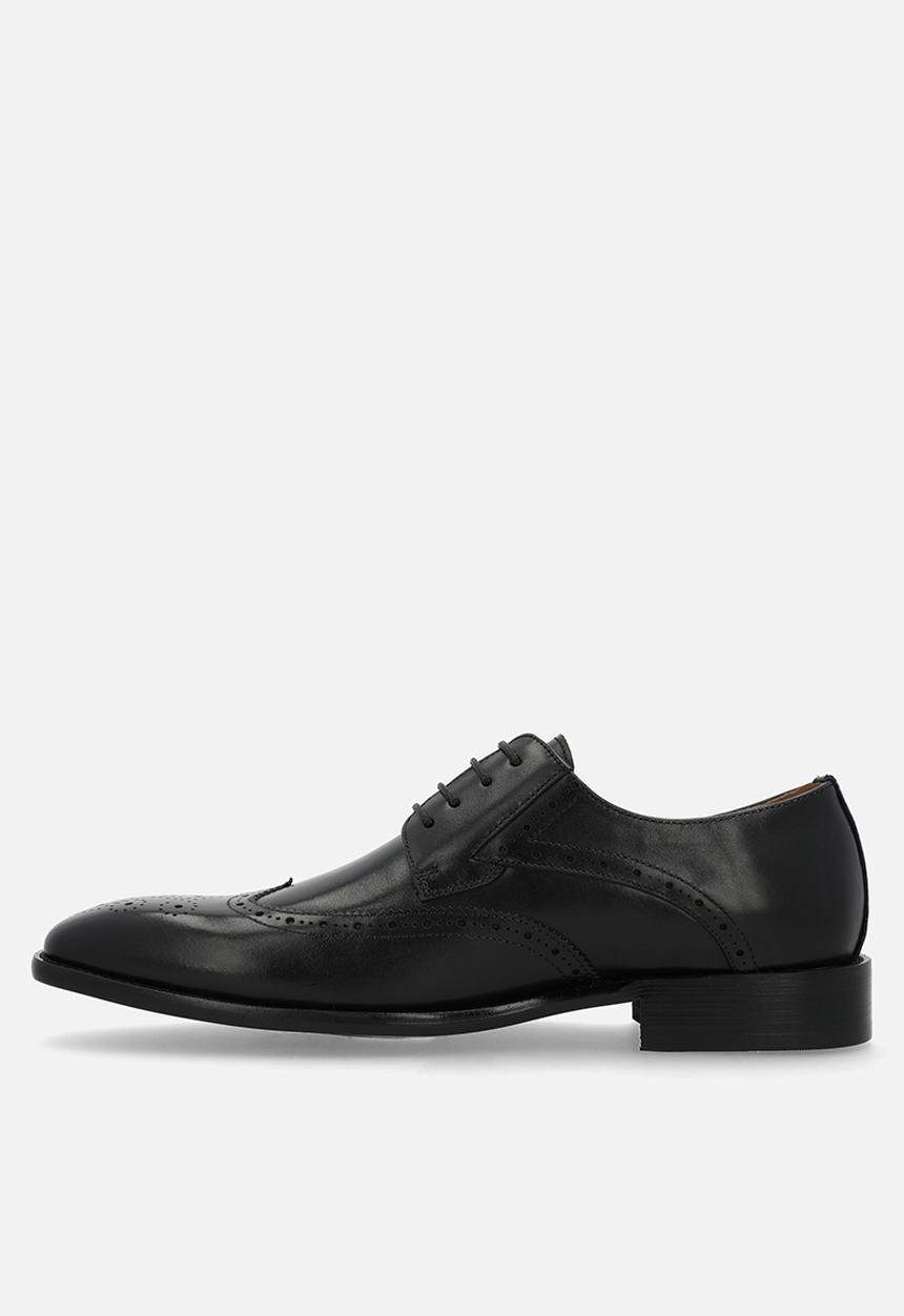 Fabino - BROGUE LACE-UP - BLACK LEATHER