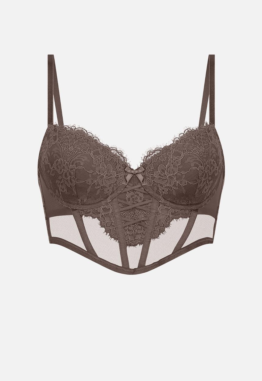 Hunkemoller - Plus Arabella PD XL LL - peppercorn