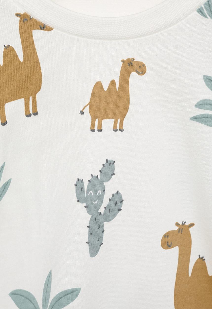 MANGO - T-shirt desert - natural