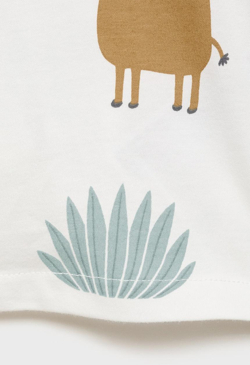 MANGO - T-shirt desert - natural