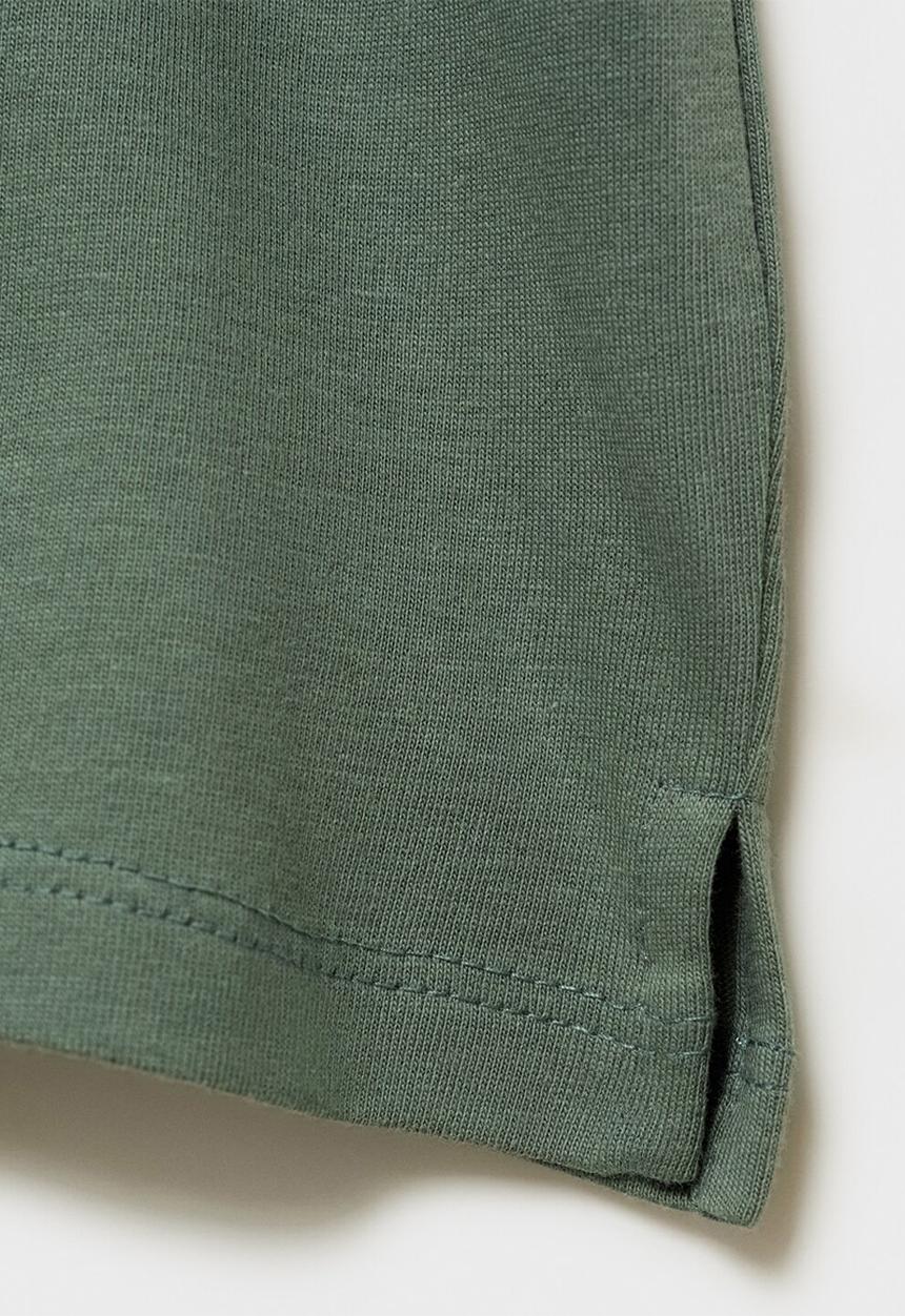 MANGO - T-shirt hoyo - green