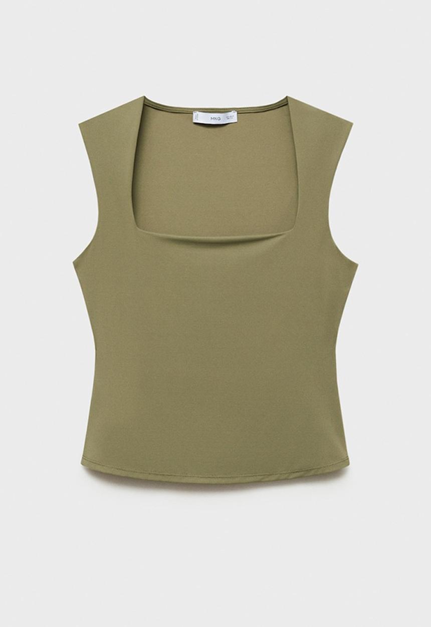MANGO - Top Rayo - Khaki