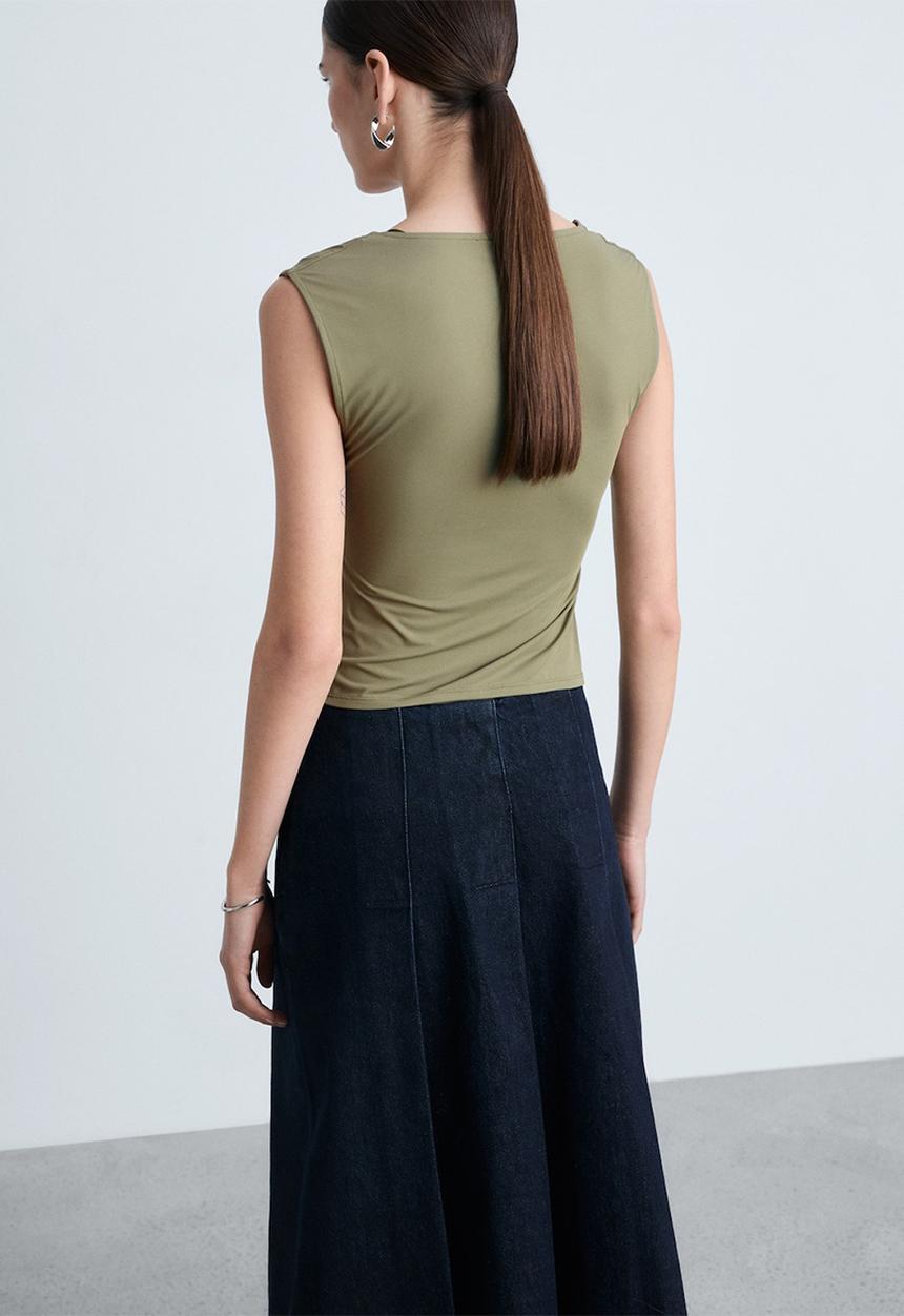 MANGO - Top Rayo - Khaki