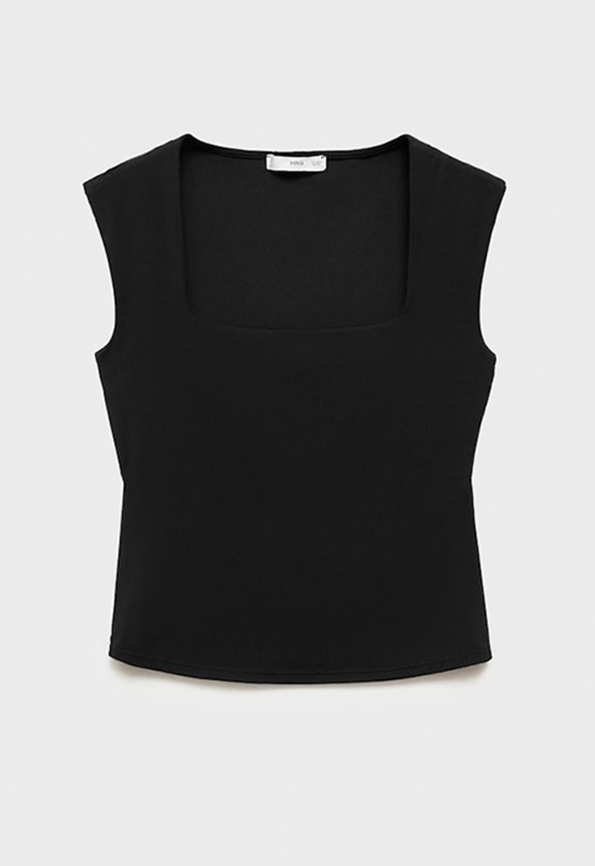 MANGO - Top Rayo - Black