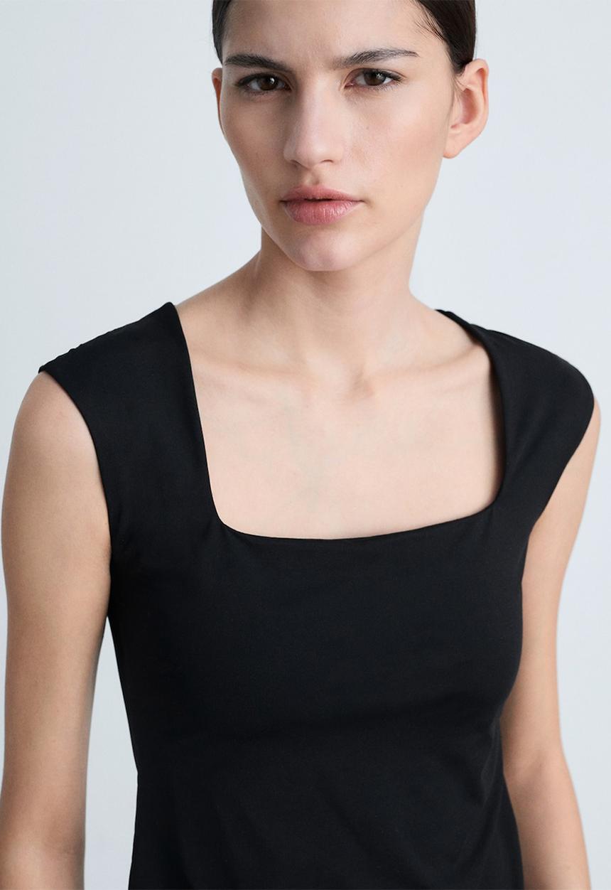 MANGO - Top Rayo - Black
