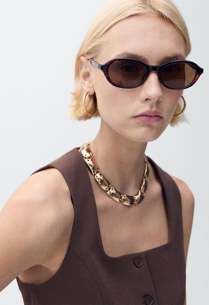 MANGO - Vest Klum - Dark Brown