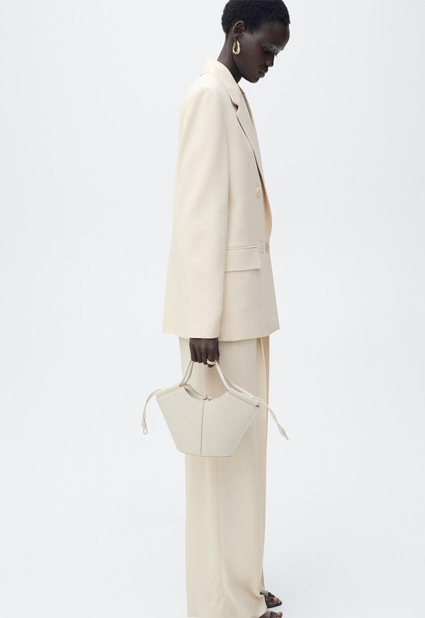 MANGO - Blazer Suki - Light/Pastel Yellow