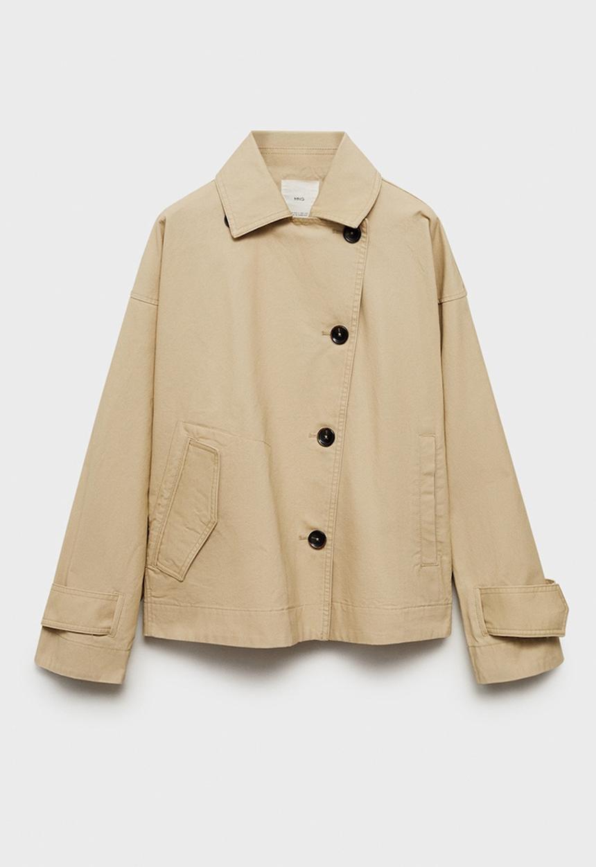 MANGO - Parka Julia - Light/Pastel Gray