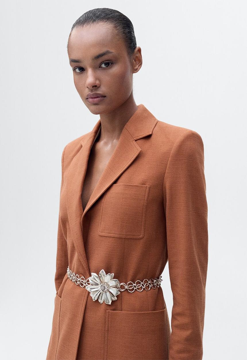 MANGO - Blazer Daisy - Brown