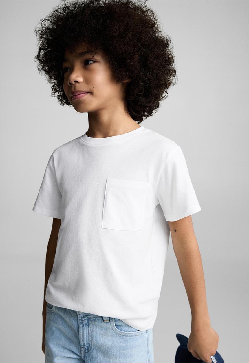 MANGO - T-shirt basica8 - white