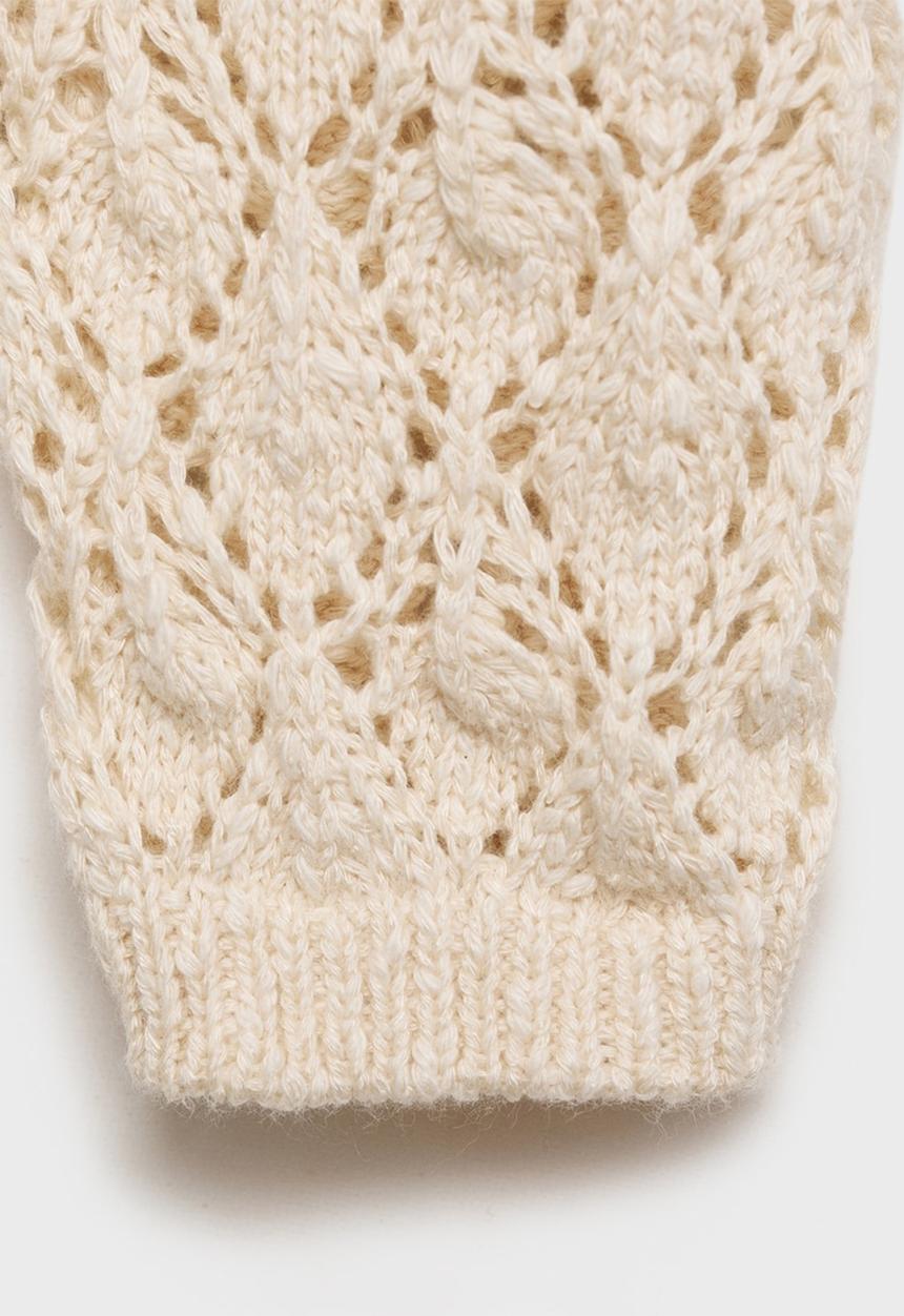 MANGO - Cardigan fez - brown