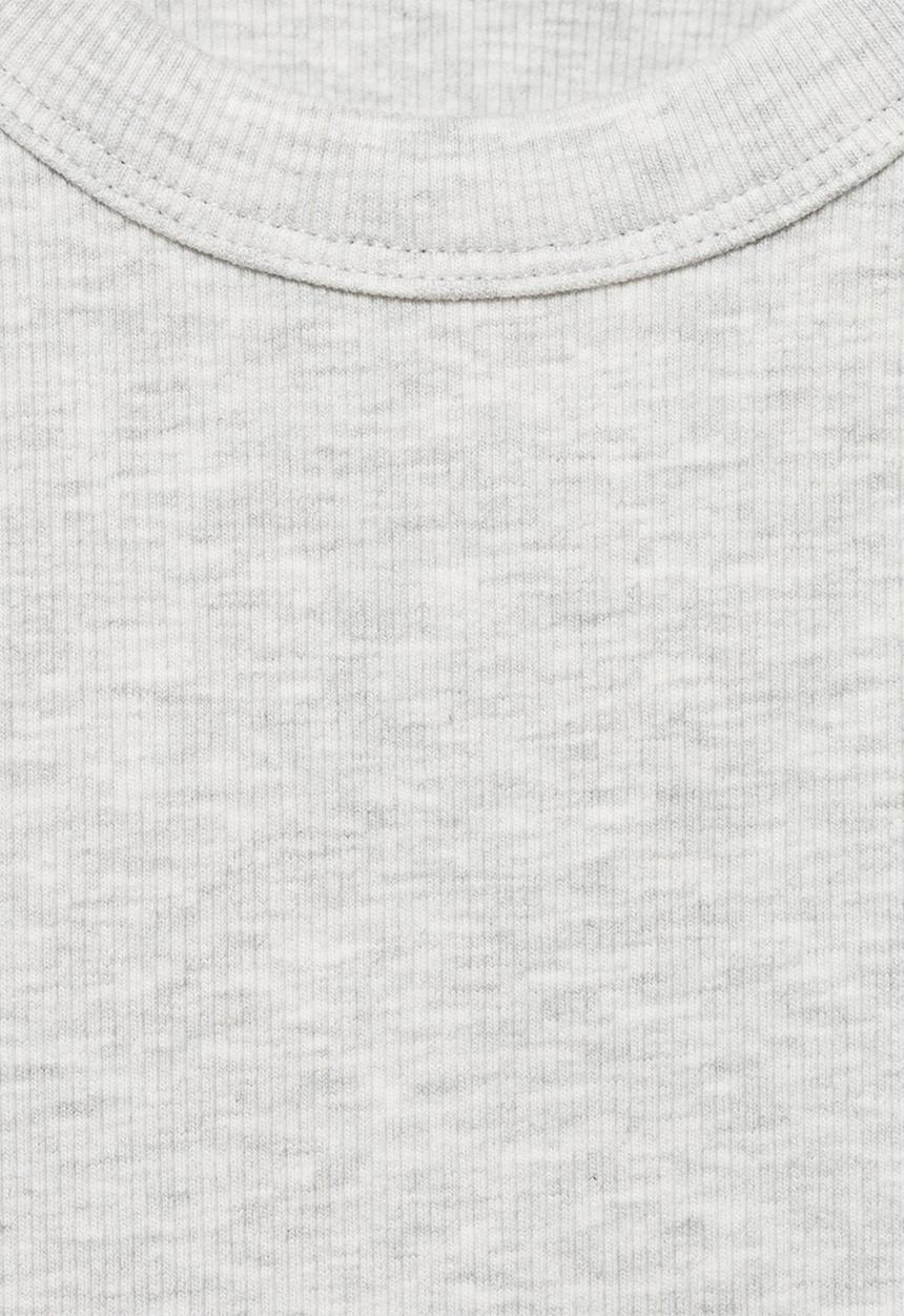 MANGO - Top rib - grey
