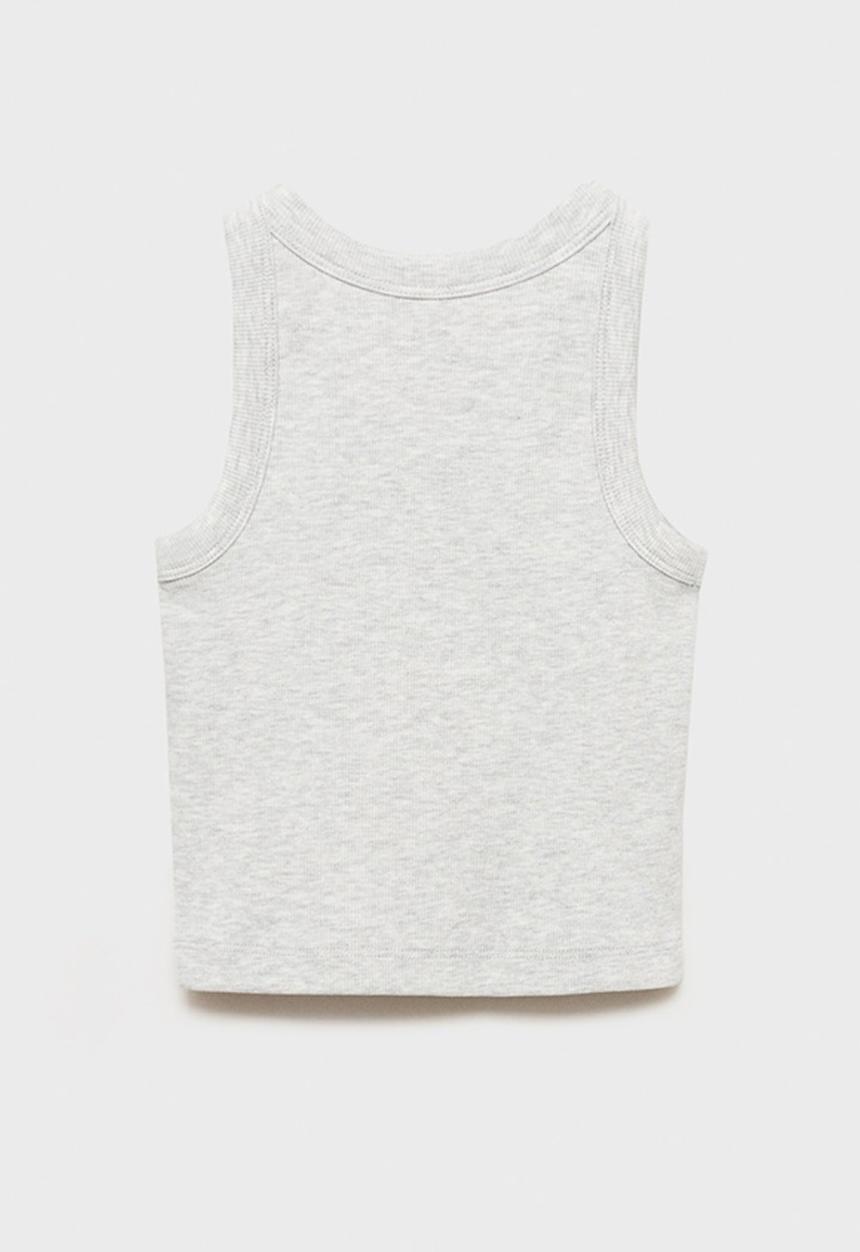 MANGO - Top rib - grey