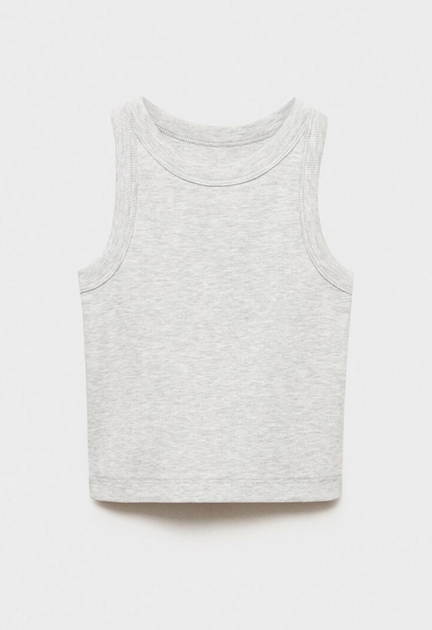 MANGO - Top rib - grey