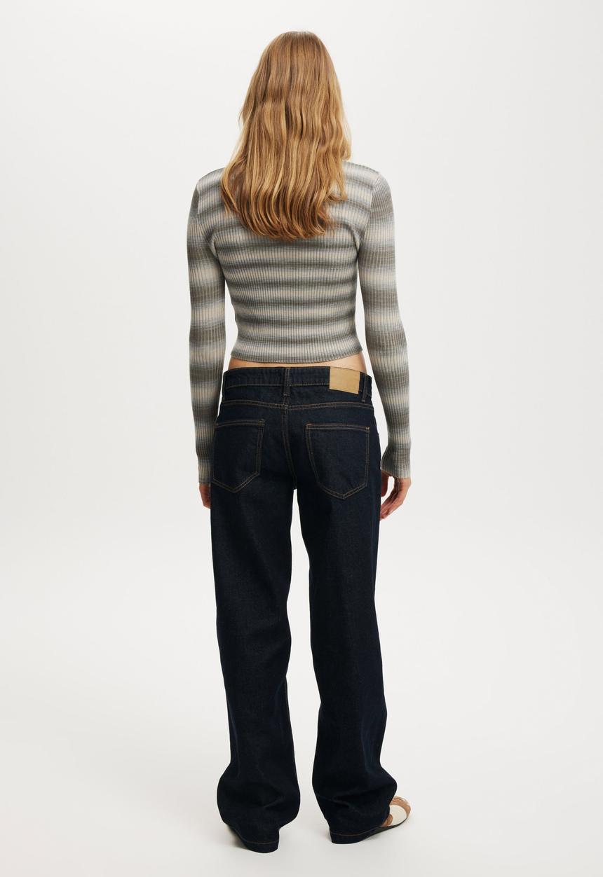 Cotton On - Low rise straight jean - indigo