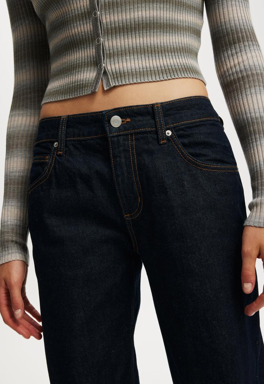 Cotton On - Low rise straight jean - indigo