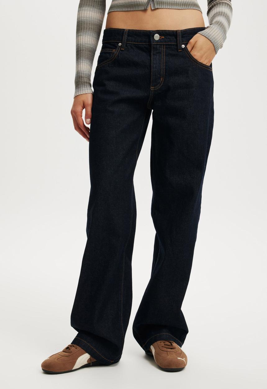 Cotton On - Low rise straight jean - indigo