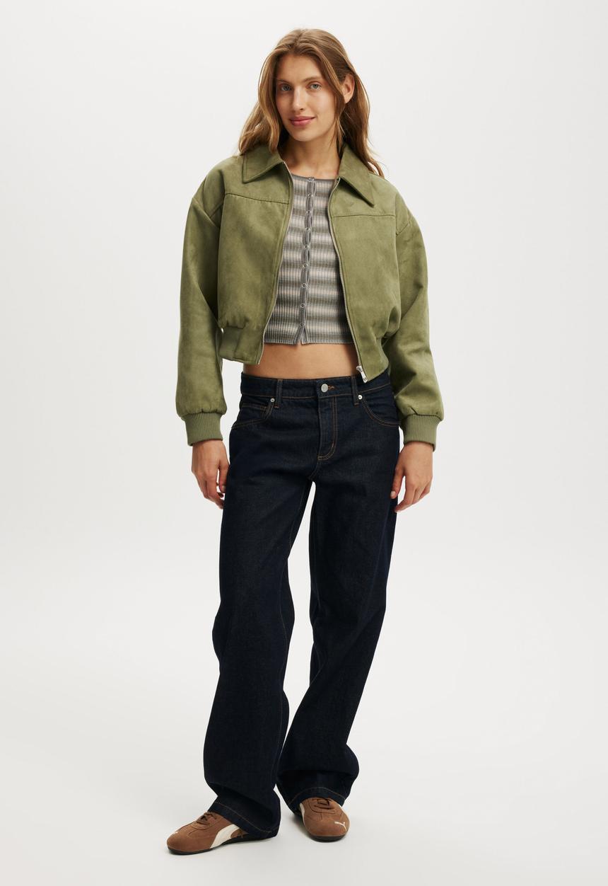 Cotton On - Everfine rib knit cardigan - grey spacedye