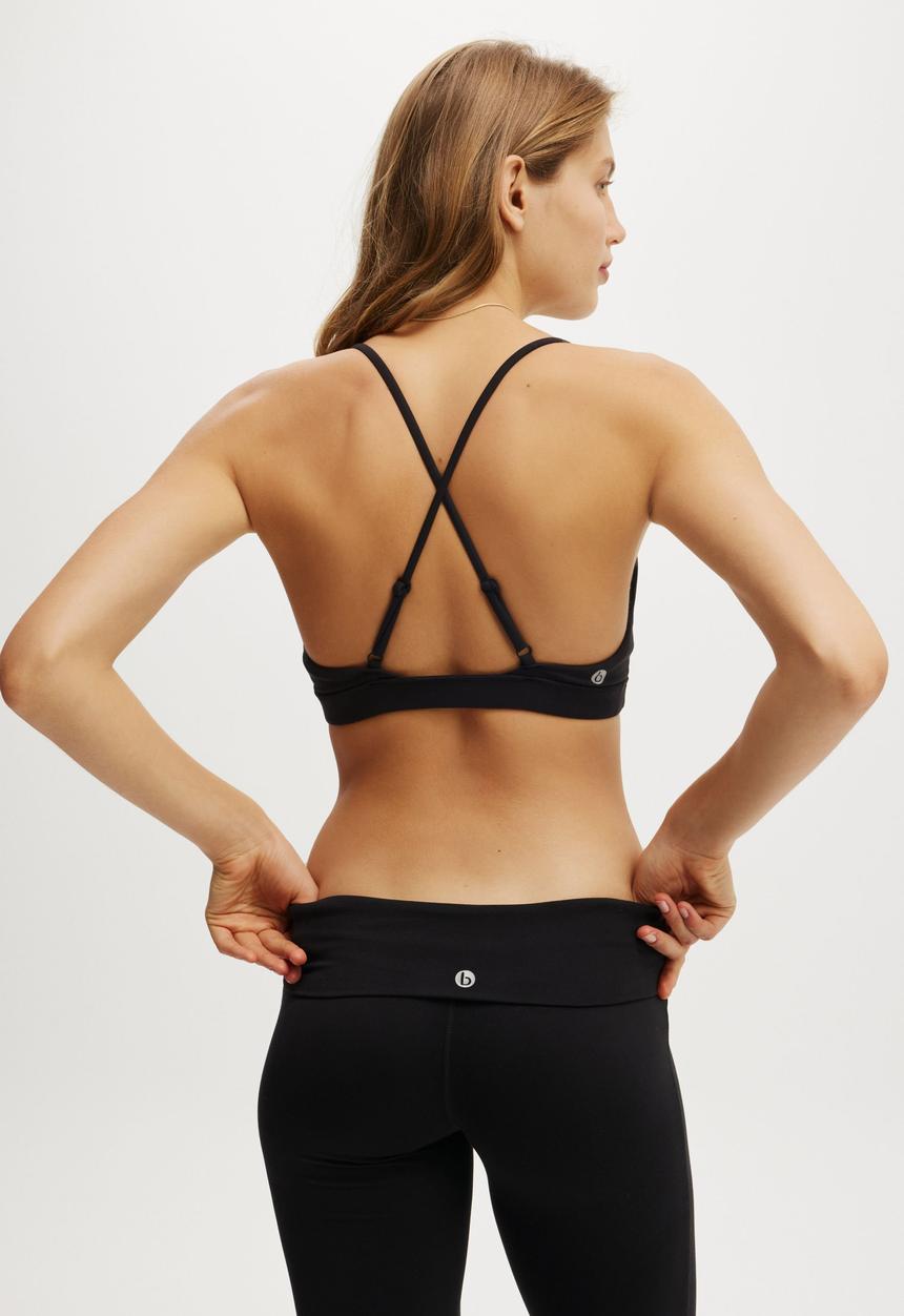 Cotton On - Ultra Soft High Apex Crop - Black