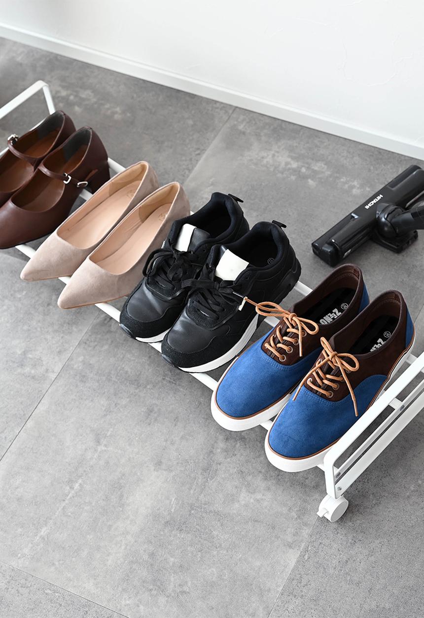 Yamazaki - TOWER Shoe Rack with Casters - White