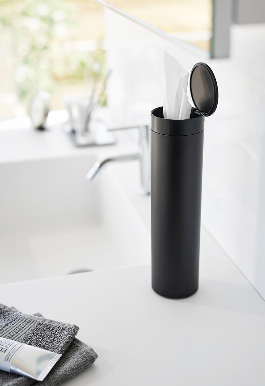 Yamazaki - Tower Tissue Box Round - Black