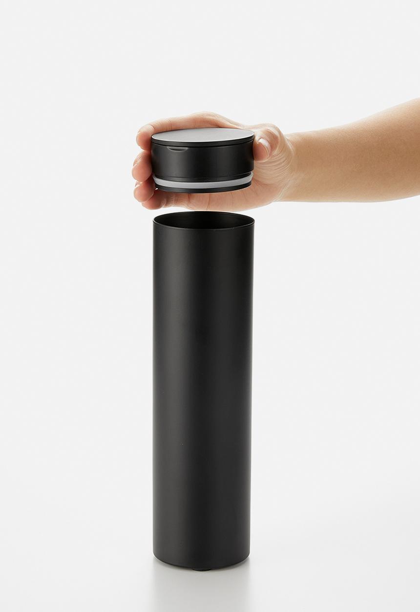 Yamazaki - Tower Tissue Box Round - Black
