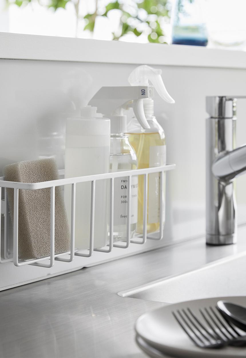 Yamazaki - TOWER Film Hook Multi-Use Basket L - White