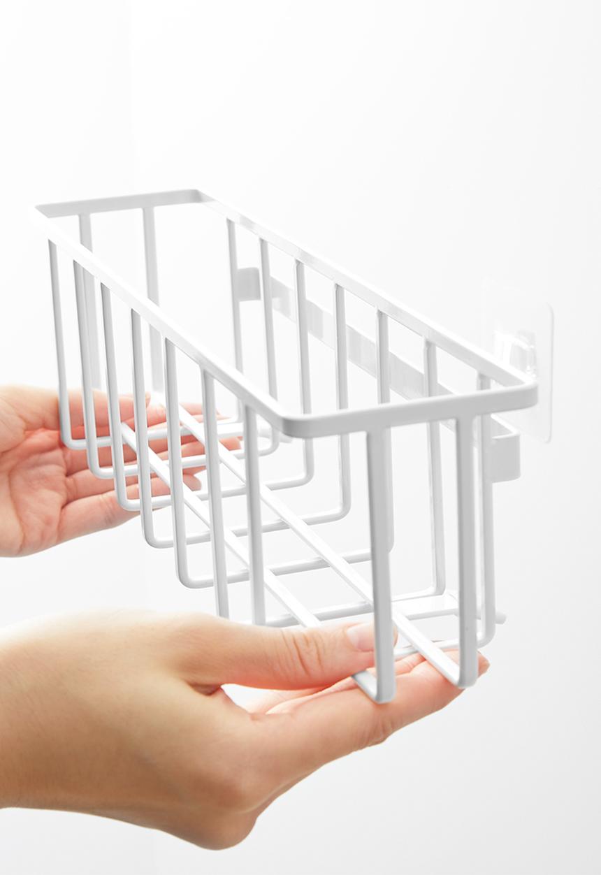 Yamazaki - TOWER Film Hook Multi-Use Basket L - White
