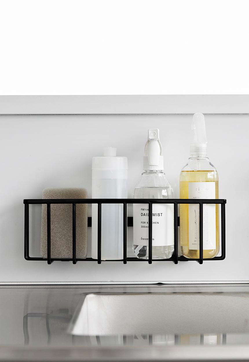 Yamazaki - Tower Film Hook Multi-Use Basket L - Black