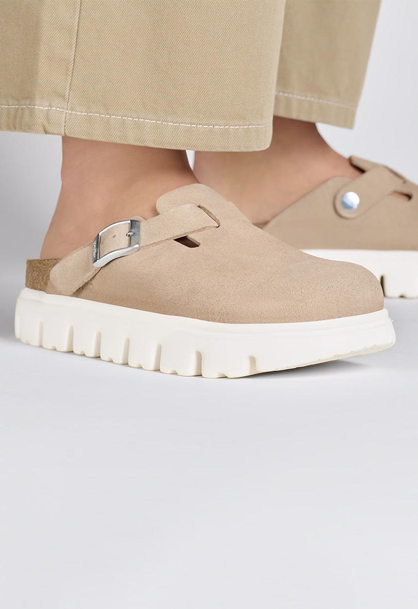 Birkenstock - Boston narrow PAP chunky - warm sand