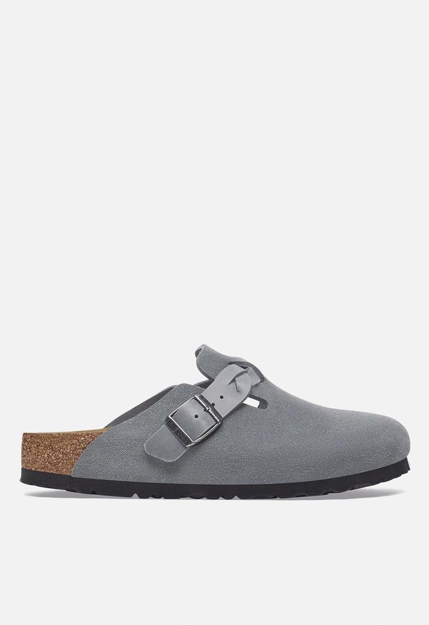 Birkenstock - Boston regular braided suede - basalt grary