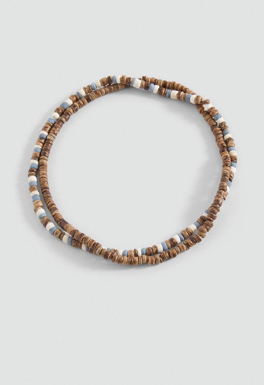 MANGO - Necklace surfer - light/pastel brown