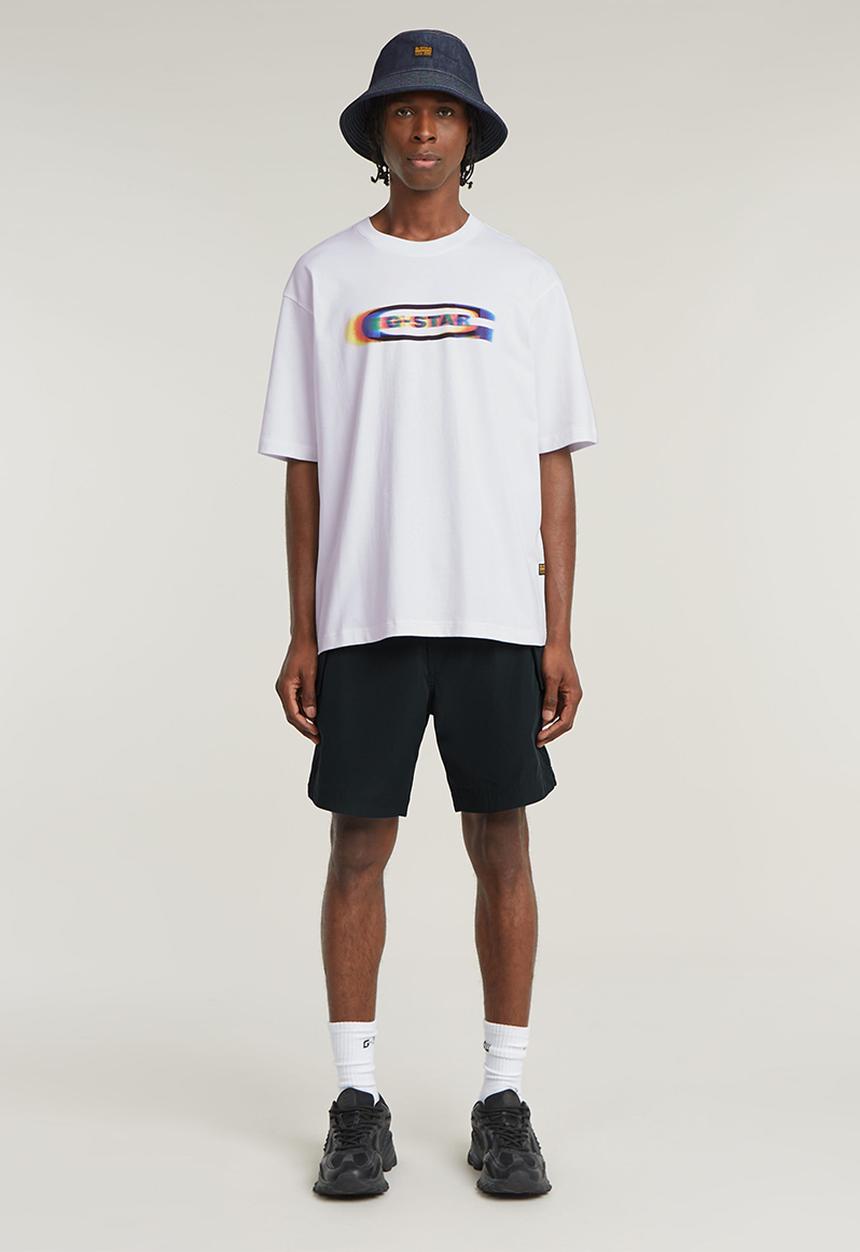 G-STAR - Color Shift Old Skool Logo Boxy R T - White