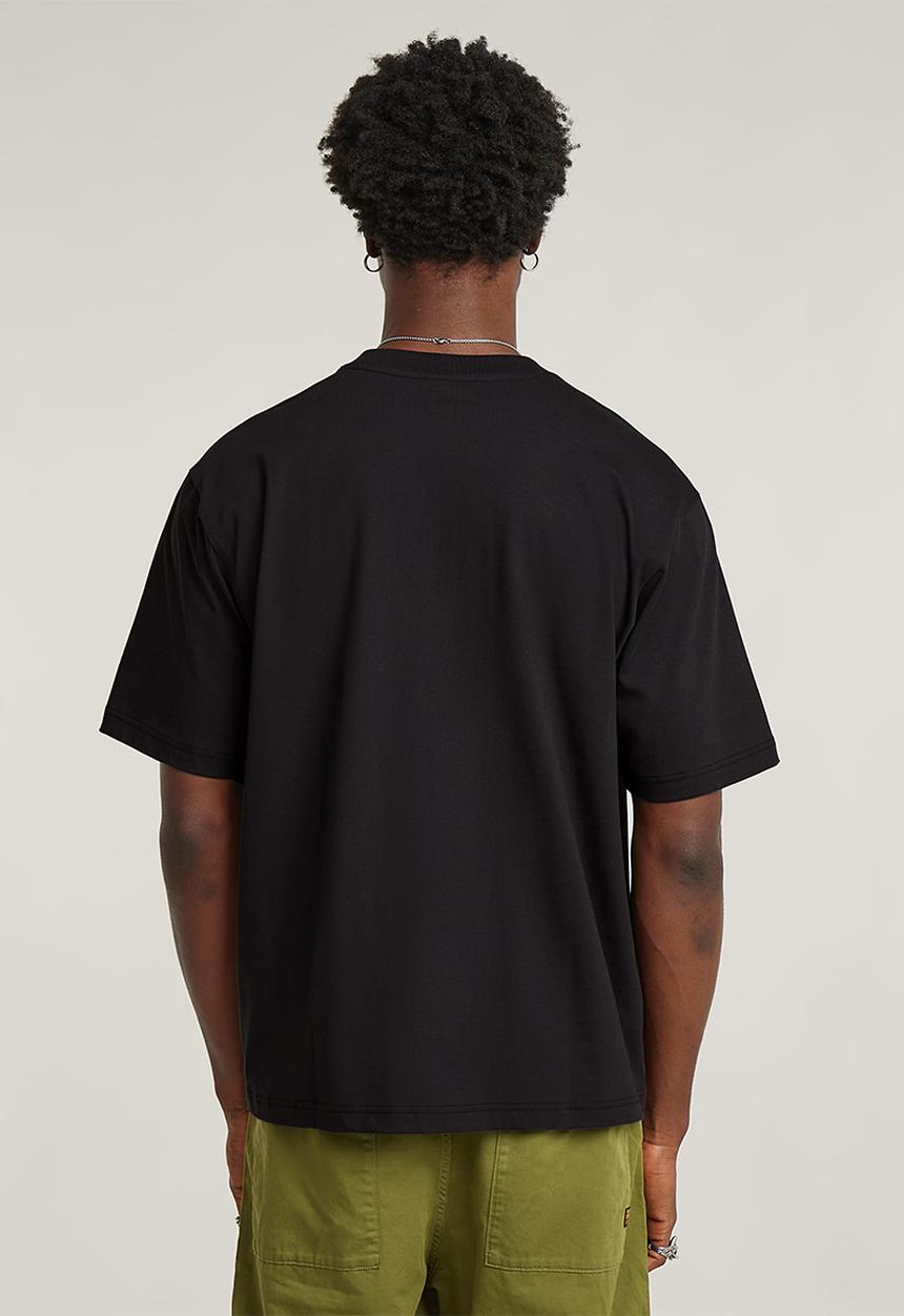G-STAR - Color Shift Old Skool Logo Boxy R T - Dk Black