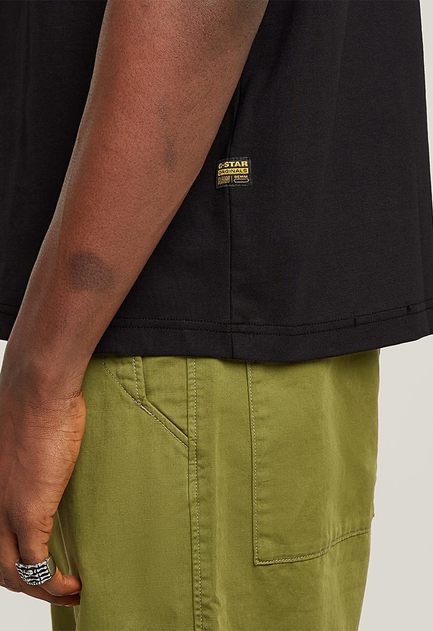 G-STAR - Color Shift Old Skool Logo Boxy R T - Dk Black