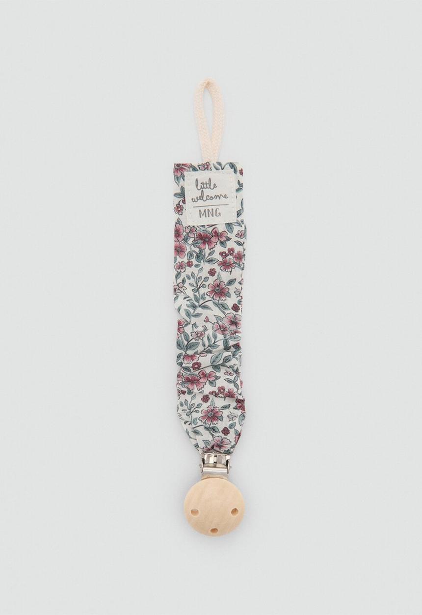 MANGO - Pacifier clip azafranc - natural