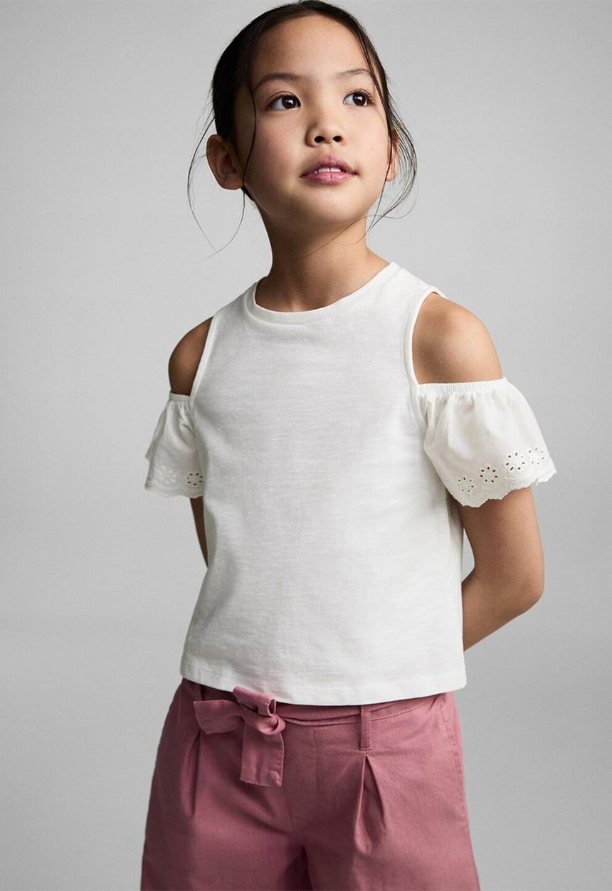 MANGO - T-shirt should - natural