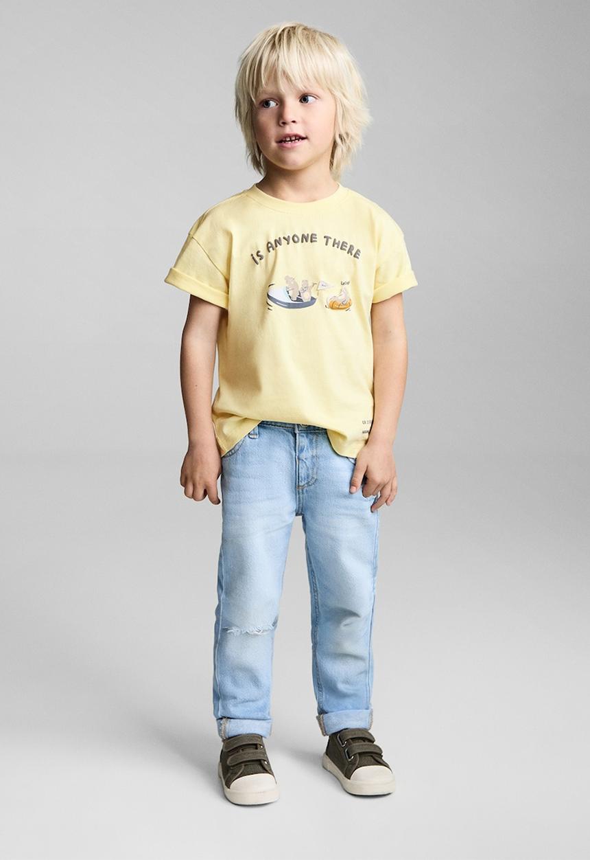 MANGO - T-shirt hipos - yellow