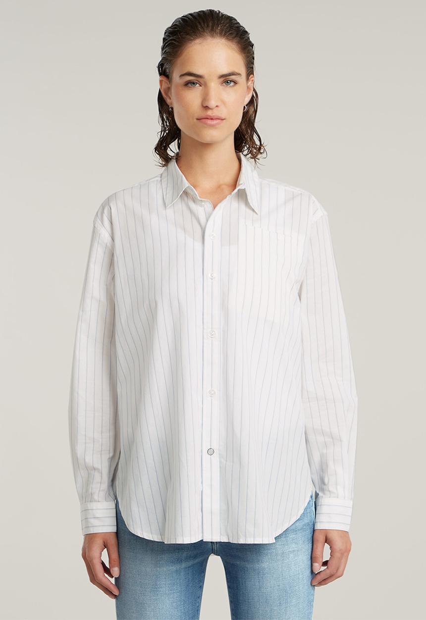 G-STAR - Summer Bf Shirt Long Sleeve Wmn - Plein Air Claire Stripe