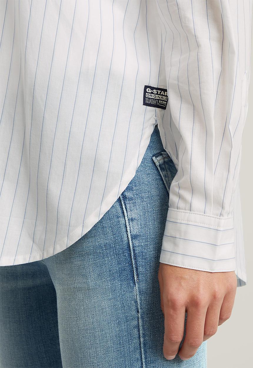 G-STAR - Summer Bf Shirt Long Sleeve Wmn - Plein Air Claire Stripe
