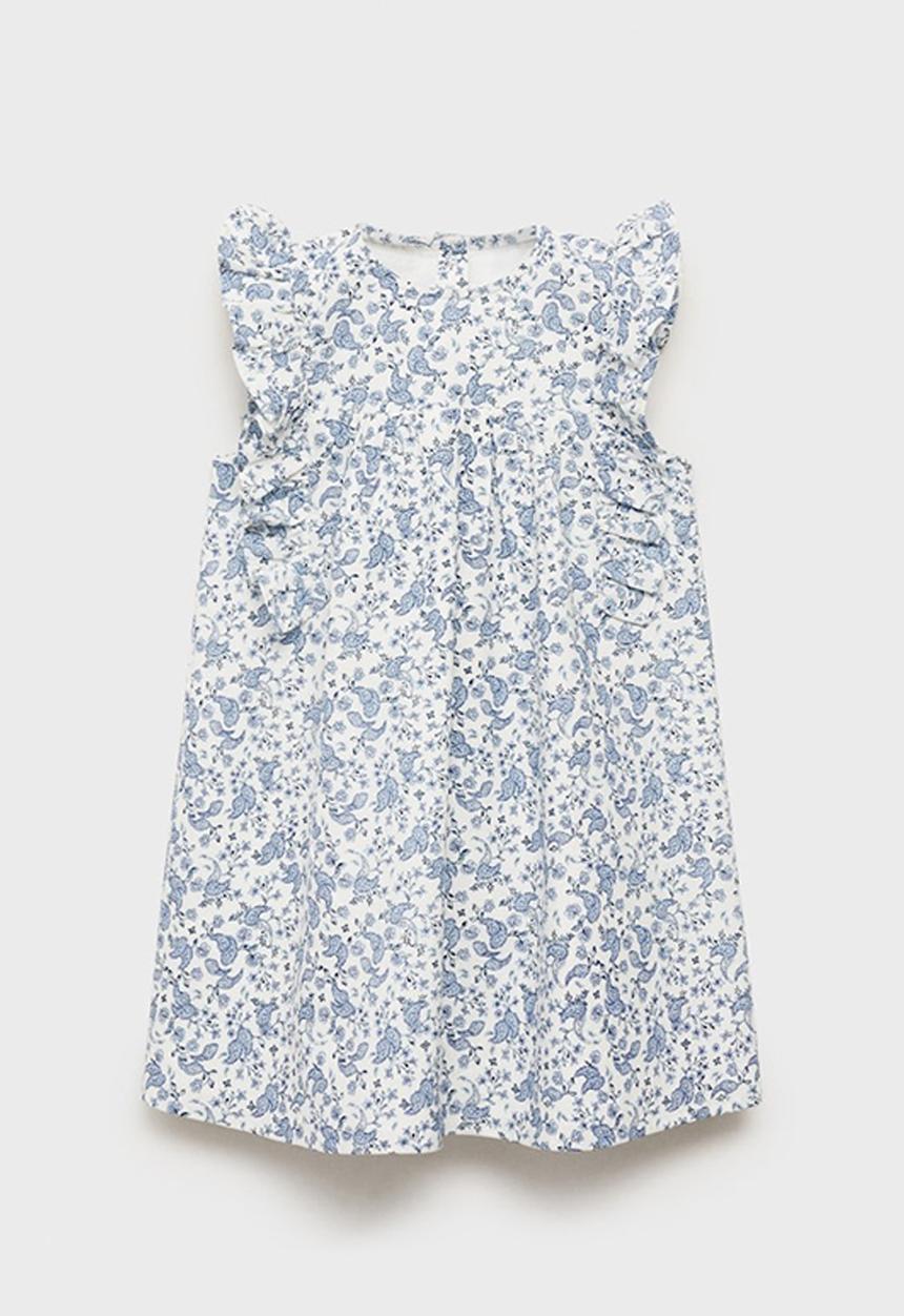 MANGO - Dress ashy - white