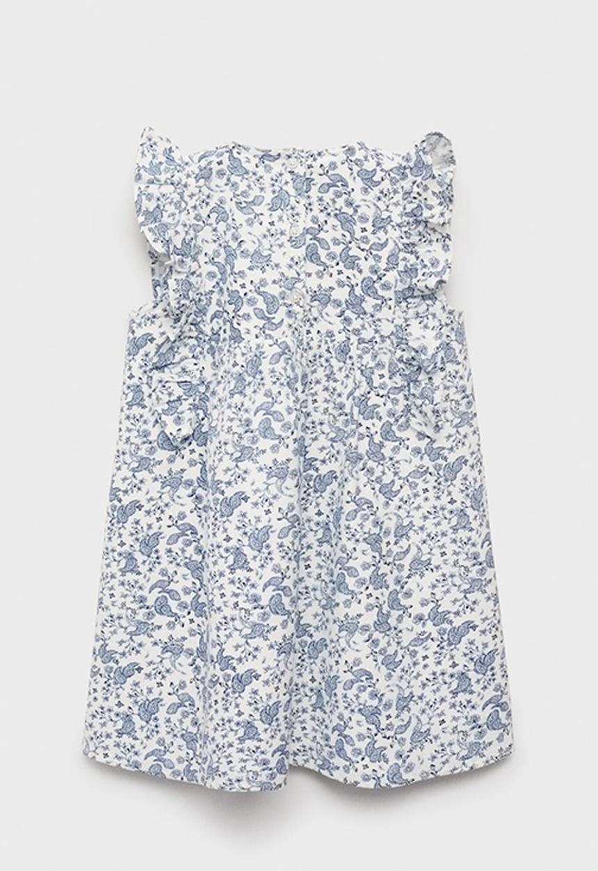 MANGO - Dress ashy - white
